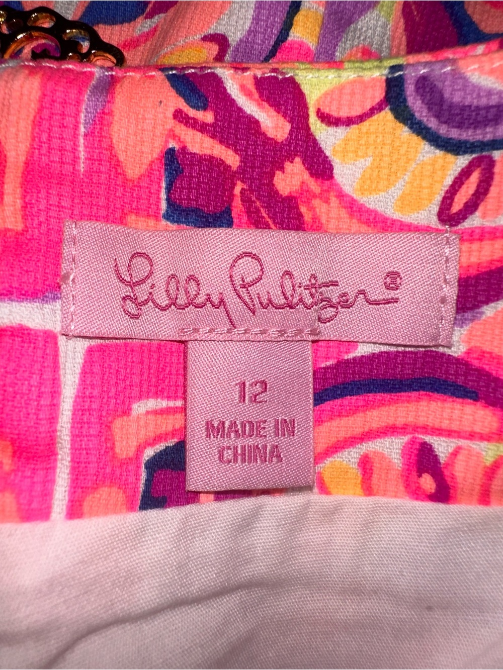 LILLY PULITZER Vibrant Pink Printed Mini Skirt - Picture 6 of 6